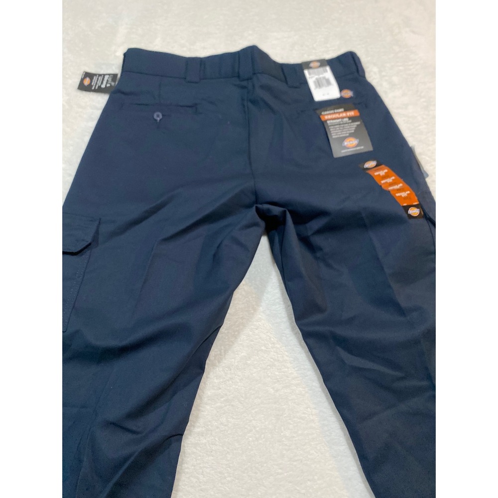 Dickies Flex Regular Straight Fit Cargo Pants Dark Navy 40x32 WP595DN Mens NEW - Picture 9 of 11